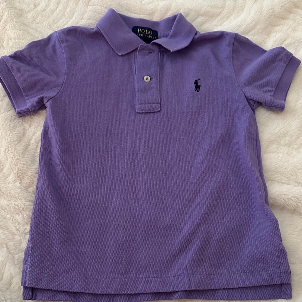 Polo by Ralph Lauren Purple Mesh Polo Shirt